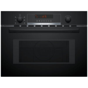 Bosch Serie 4 CMA583MB0B Built-In Microwave with Hot Air, 60 x 45 cm, Black