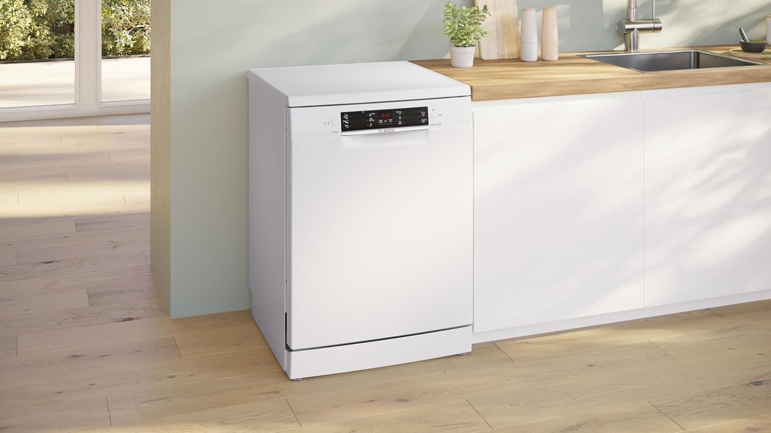 Bosch SMS26AW08G 60cm Freestanding Dishwasher – 12 Place Settings, 46 dB, White – view 2