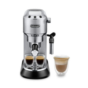 De'Longhi Dedica Style EC685.M Pump Espresso Machine – 15 Bar, 1.1L Tank, Silver