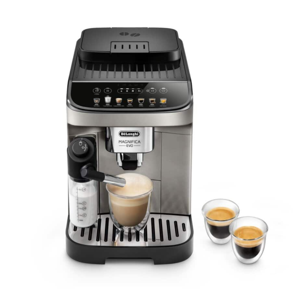 De'Longhi Magnifica Evo ECAM290.83.TB Bean-to-Cup Coffee Machine – LatteCrema Hot, Titanium Black