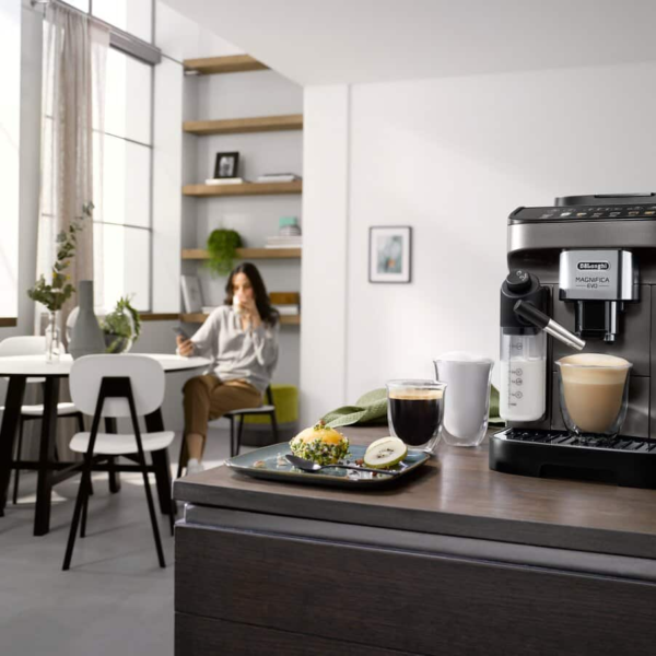 De'Longhi Magnifica Evo ECAM290.83.TB Bean-to-Cup Coffee Machine – LatteCrema Hot, Titanium Black – view 6