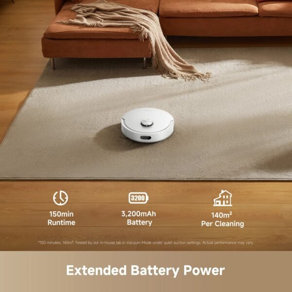 Dreame D20 Air Plus RLF41GD Robot Vacuum & Mop – 20,000Pa, LiDAR, Auto-Empty Base, White – view 5