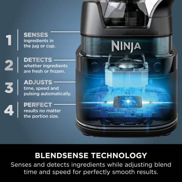 Ninja Detect TB401UK Power Blender & Processor Pro – BlendSense, 1200W, Black – view 2