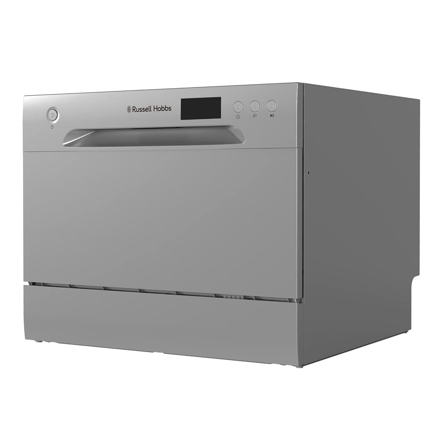 Russell Hobbs Compact Countertop Dishwasher – 6 Place Settings, 6 Programmes, Silver – view 10