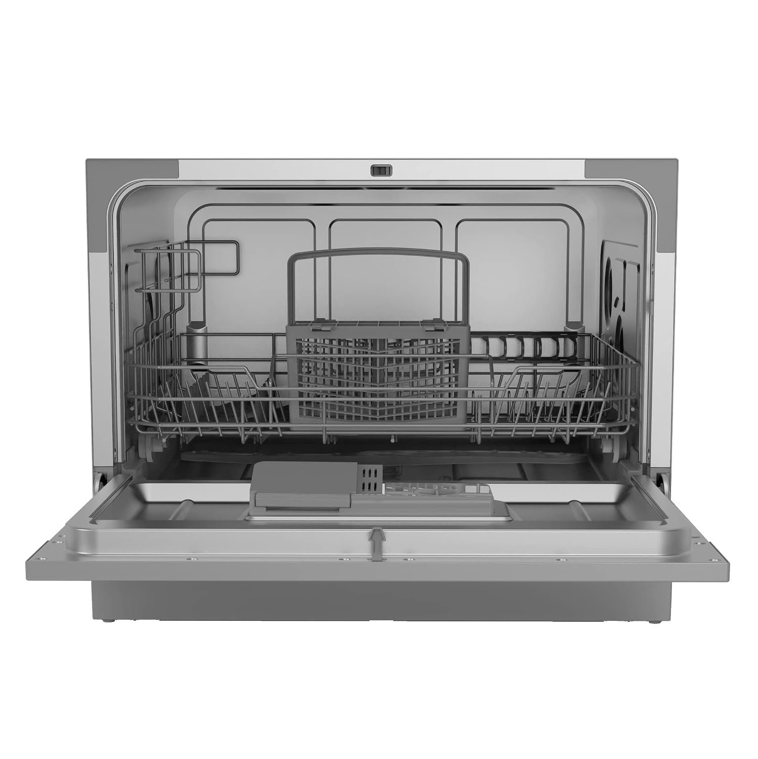 Russell Hobbs Compact Countertop Dishwasher – 6 Place Settings, 6 Programmes, Silver – view 8